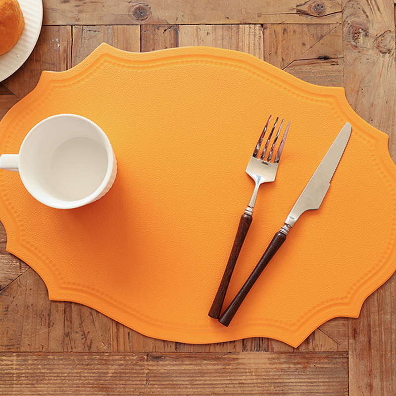 Onregelmatige vorm stoffen placemats