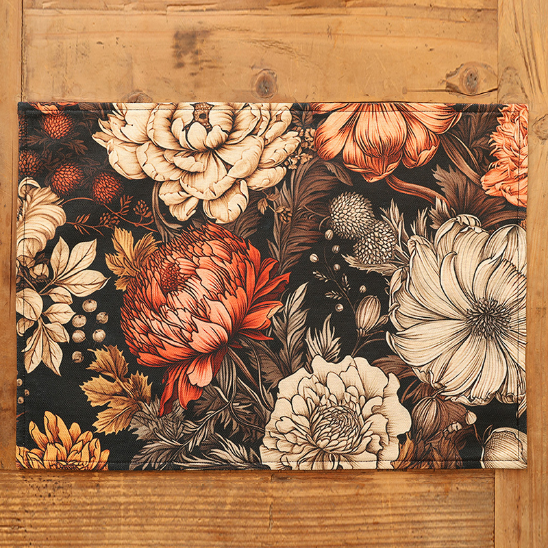 Bedrukte stoffen placemats